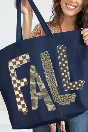 Fall Mashup Canvas Jumbo Tote
