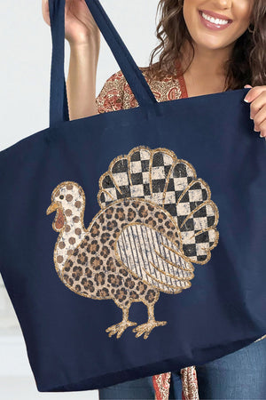 Wild Turkey Canvas Jumbo Tote