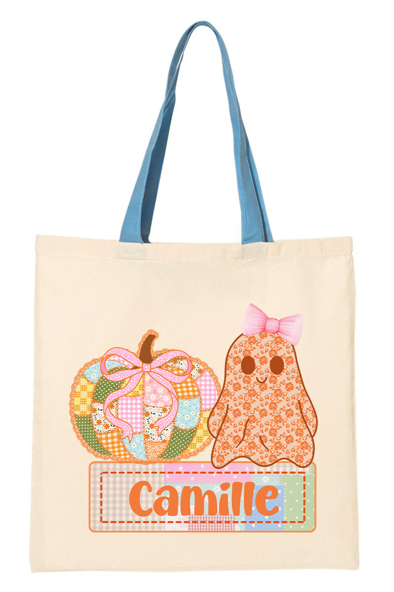 Personalized Sweetly Spooky Medium Canvas Tote *Enter Kid's Name