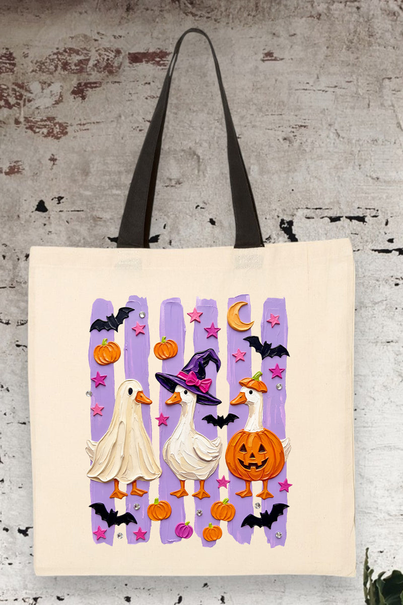 Quack-O-Lantern Crew Medium Canvas Tote