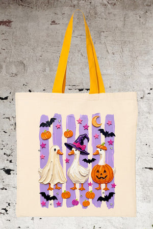 Quack-O-Lantern Crew Medium Canvas Tote
