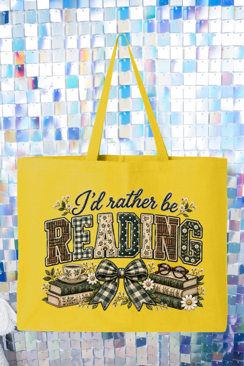 Cozy Reading Nook Canvas Jumbo Tote