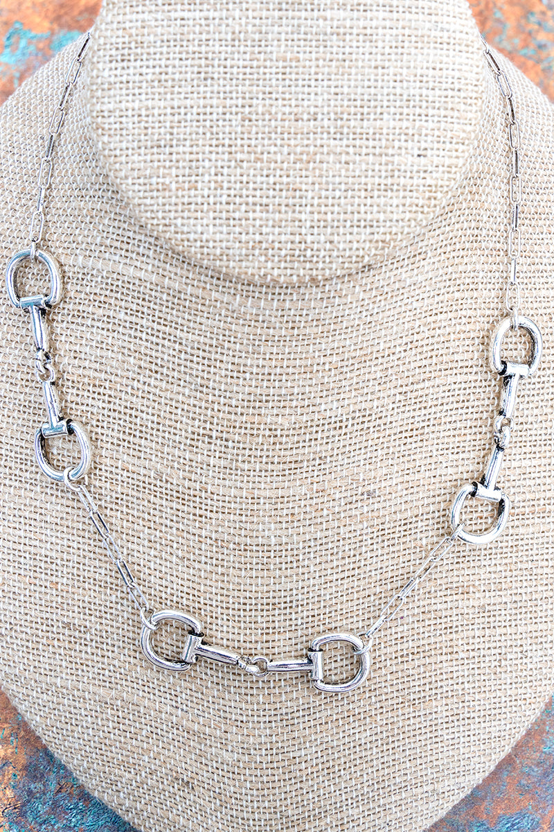 TIPI Bridle Row Silvertone Necklace