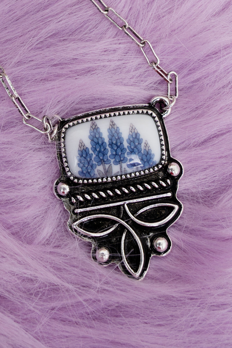 TIPI Boots & Blooms Silvertone Necklace