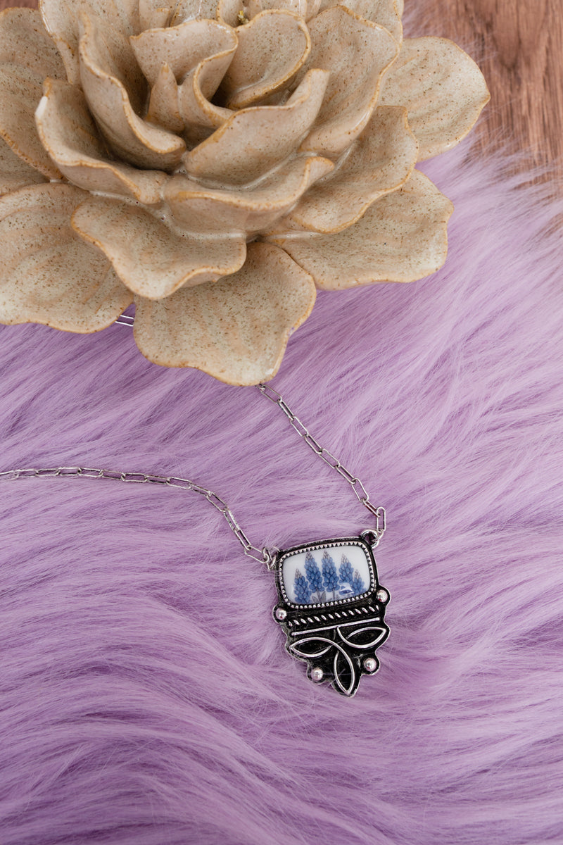 TIPI Boots & Blooms Silvertone Necklace