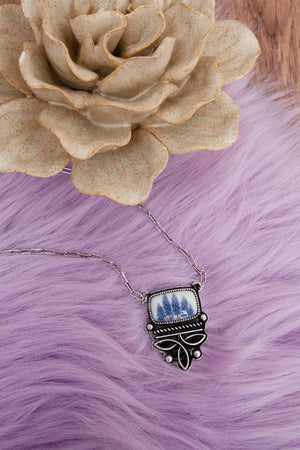 TIPI Boots & Blooms Silvertone Necklace