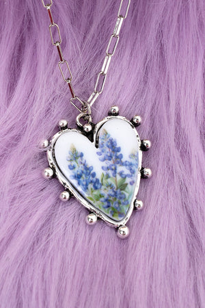 TIPI Blooming Heart Silvertone Necklace