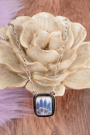 TIPI Prairie Blooms Silvertone Necklace