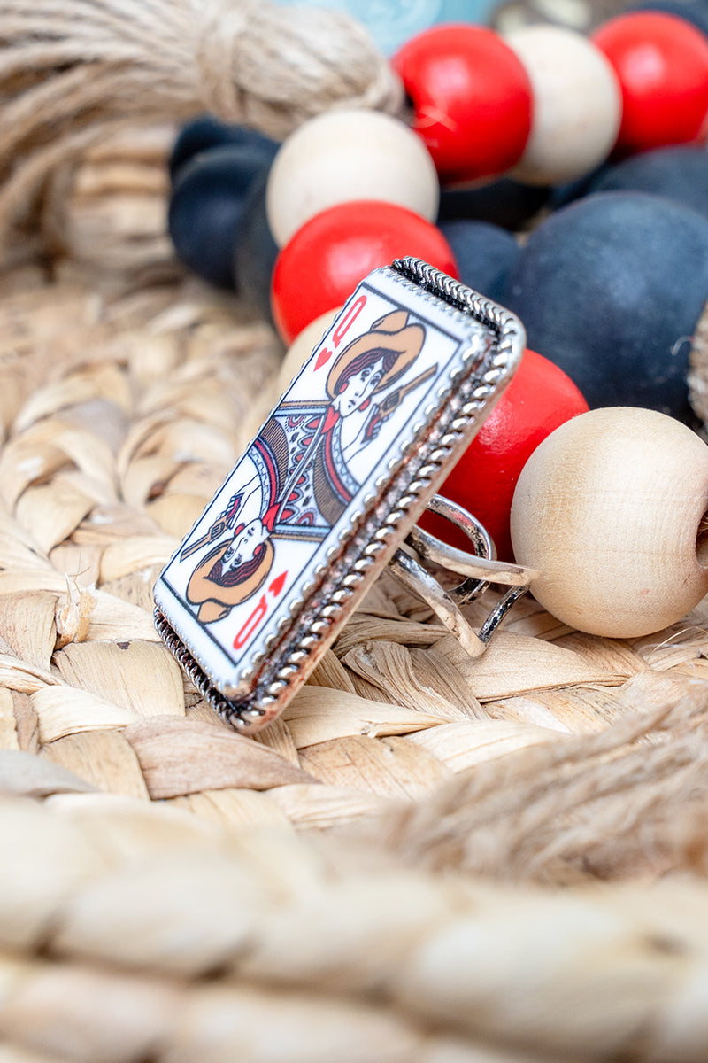 TIPI Rebel Queen Silvertone Ring