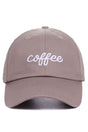 Zenana Embroidered 'Coffee' Ash Mocha Cap