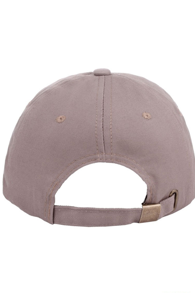 Zenana Embroidered 'Coffee' Ash Mocha Cap