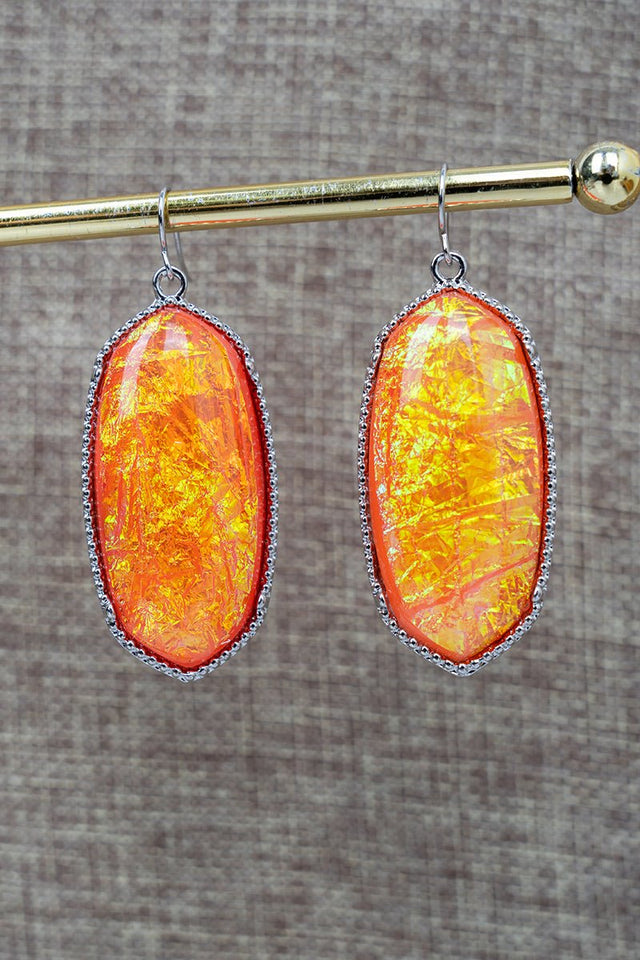 SALE! Blair Coral Opal Silvertone Earrings - Wholesale Accessory Market