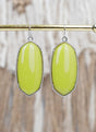SALE! Blair Lime Silvertone Earrings - Wholesale Accessory Market
