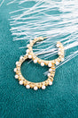 Just For You Pearl Goldtone Hoop Earrings - Wholesale Accessory Market
