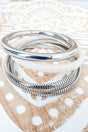 Ivory & Silvertone Smooth Operator Bracelet Set - Wholesale Accessory Market