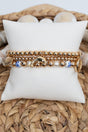 Blue Ocean Keepsakes Goldtone Beaded Bracelet Set - Wholesale Accessory Market