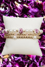 Pink Meadow Memories Pearl & Goldtone Beaded Bracelet Set - Wholesale Accessory Market