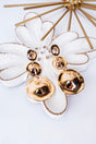 Hammered Trio Goldtone Earrings - Wholesale Accessory Market