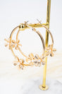 Beauty In Bloom Pearl & Goldtone Hoop Earrings - Wholesale Accessory Market
