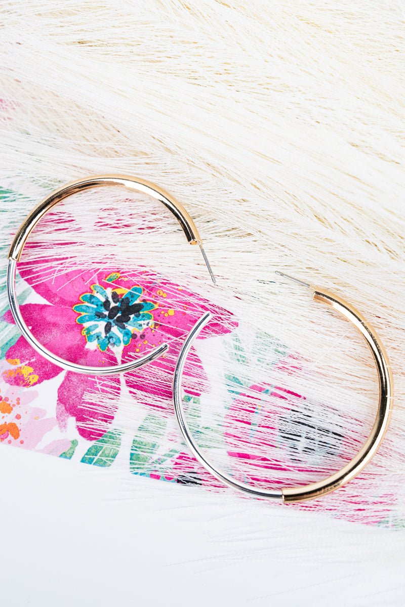 Certified It Girl Goldtone & Silvertone Hoop Earrings - Wholesale Accessory Market