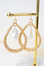 Cordova Pearl Goldtone Teardrop Earrings - Wholesale Accessory Market