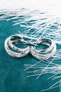 Prime Time Shine Crystal Silvertone Hoop Earrings - Wholesale Accessory Market