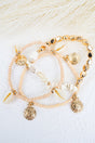 Ivory Marine Melody Goldtone Beaded Bracelet Set - Wholesale Accessory Market