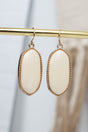 SALE! Elevated Edge White Goldtone Earrings - Wholesale Accessory Market