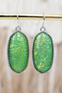 SALE! Elevated Edge Aqua Opal Silvertone Earrings - Wholesale Accessory Market