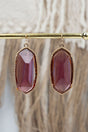 SALE! Mia Translucent Purple Goldtone Earrings - Wholesale Accessory Market