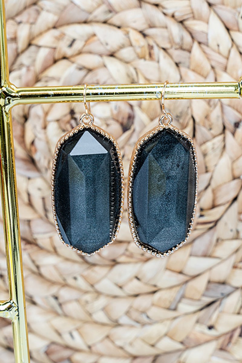 SALE! Mia Black Shimmer Earrings - Wholesale Accessory Market