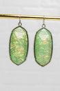 SALE! Mia Aqua Opal Silvertone Earrings - Wholesale Accessory Market