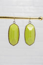 SALE! Mia Lime Silvertone Earrings - Wholesale Accessory Market