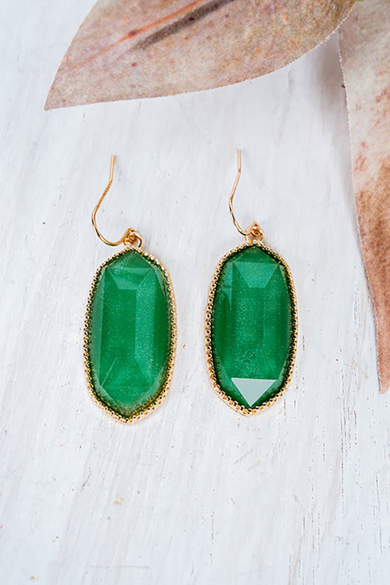 SALE! Lorelei Green Shimmer Earrings - Wholesale Accessory Market