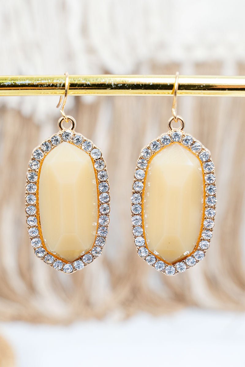 SALE! Gala Days Ivory & Crystal Earrings - Wholesale Accessory Market