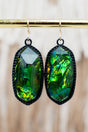 SALE! Deco Dazzle Aurora Green & Black Earrings - Wholesale Accessory Market