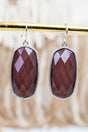 SALE! Own the Room Burgundy Shimmer Earrings - Wholesale Accessory Market