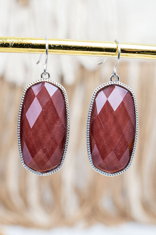 SALE! Own the Room Red Shimmer Earrings - Wholesale Accessory Market