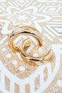 Prime Time Shine Goldtone Hoop Earrings - Wholesale Accessory Market