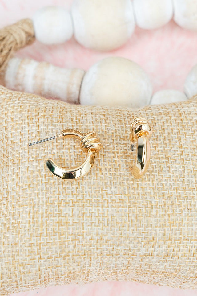 Milan Muse Goldtone Hoop Earrings - Wholesale Accessory Market