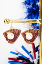 Out In Left Field Baseball Glove Earrings - Wholesale Accessory Market
