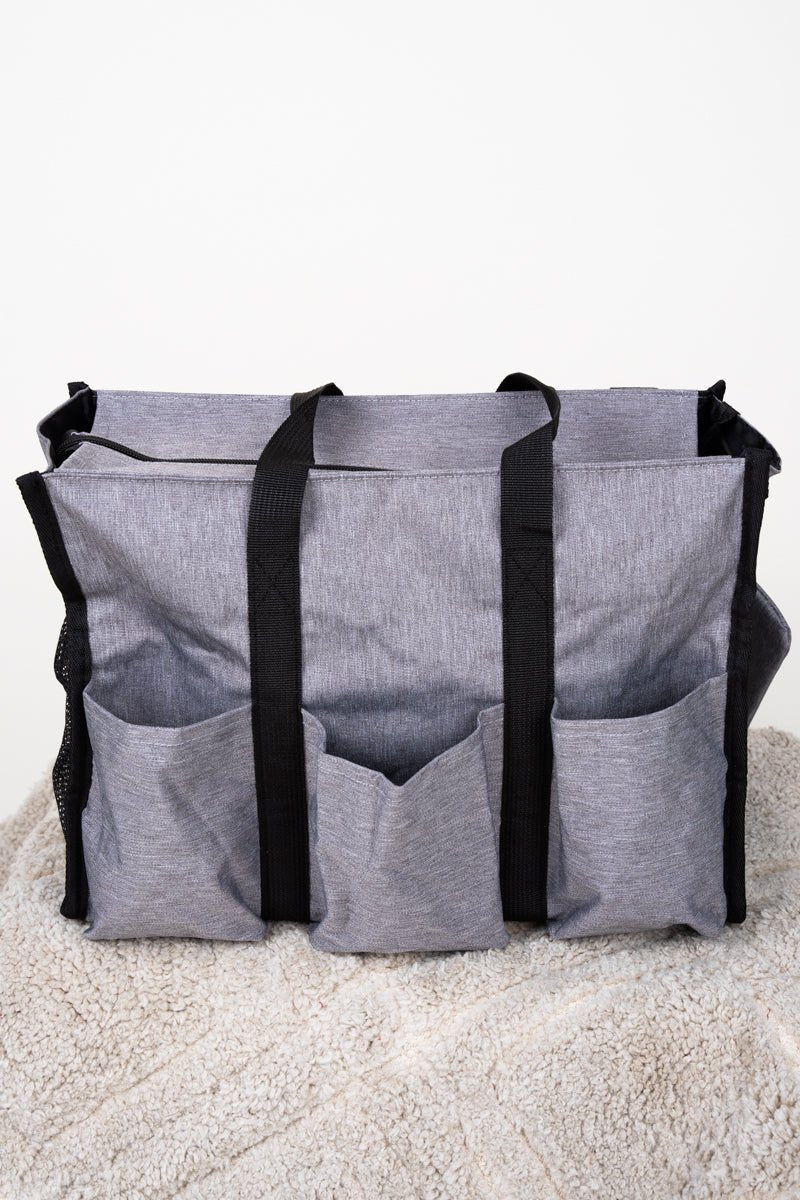 NGIL Gray Medium Get It Together Organizer Tote - Wholesale Accessory Market