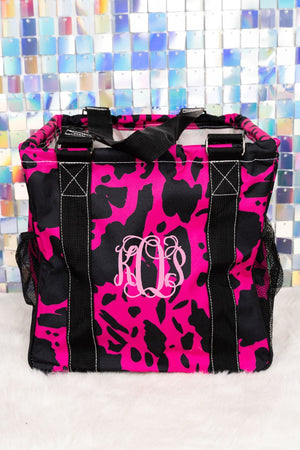 NGIL Hot Pink Milkin' It Mini Collapsible Haul-It-All Basket with Mesh Pockets - Wholesale Accessory Market