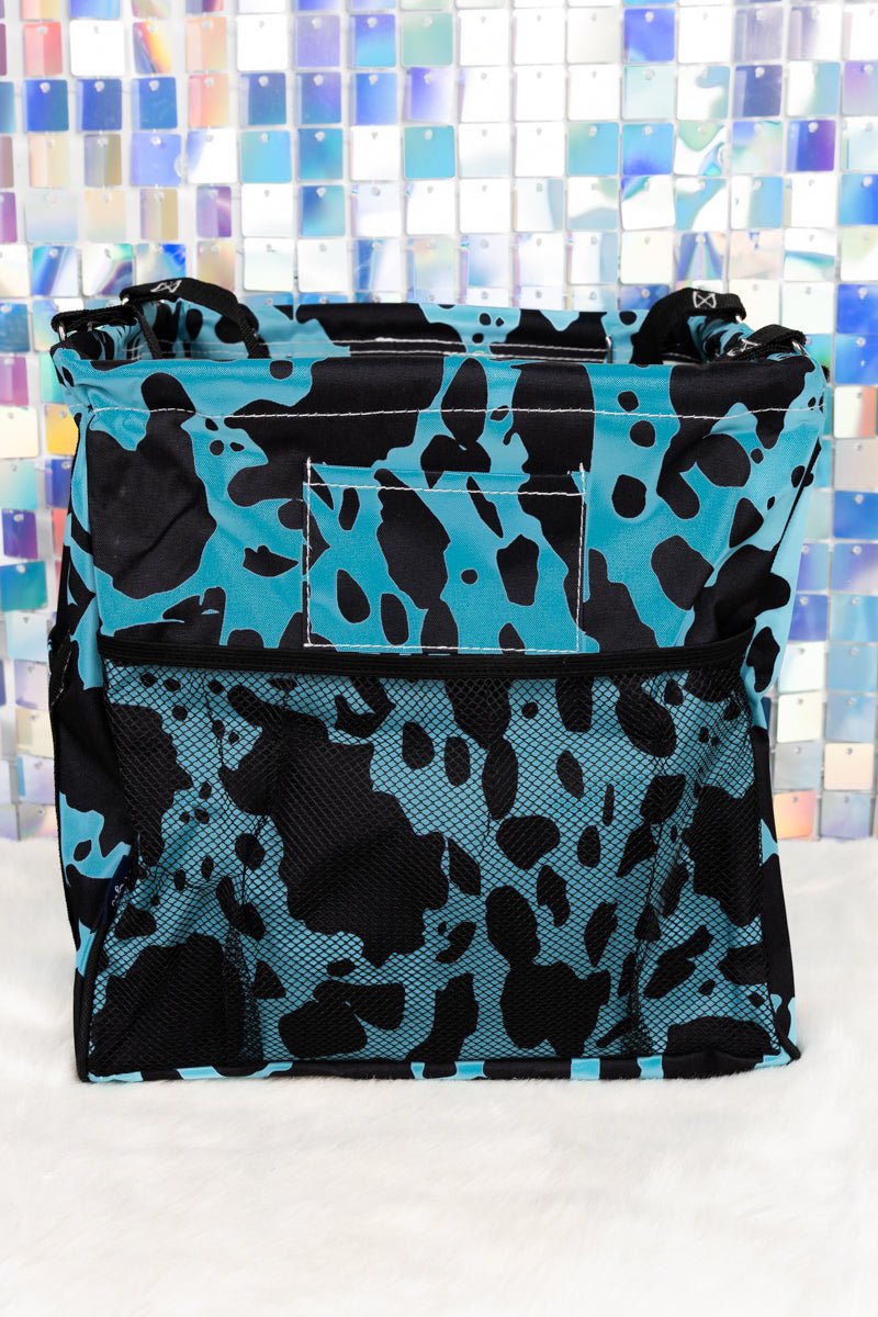 NGIL Turquoise Milkin' It Mini Collapsible Haul-It-All Basket with Mesh Pockets - Wholesale Accessory Market
