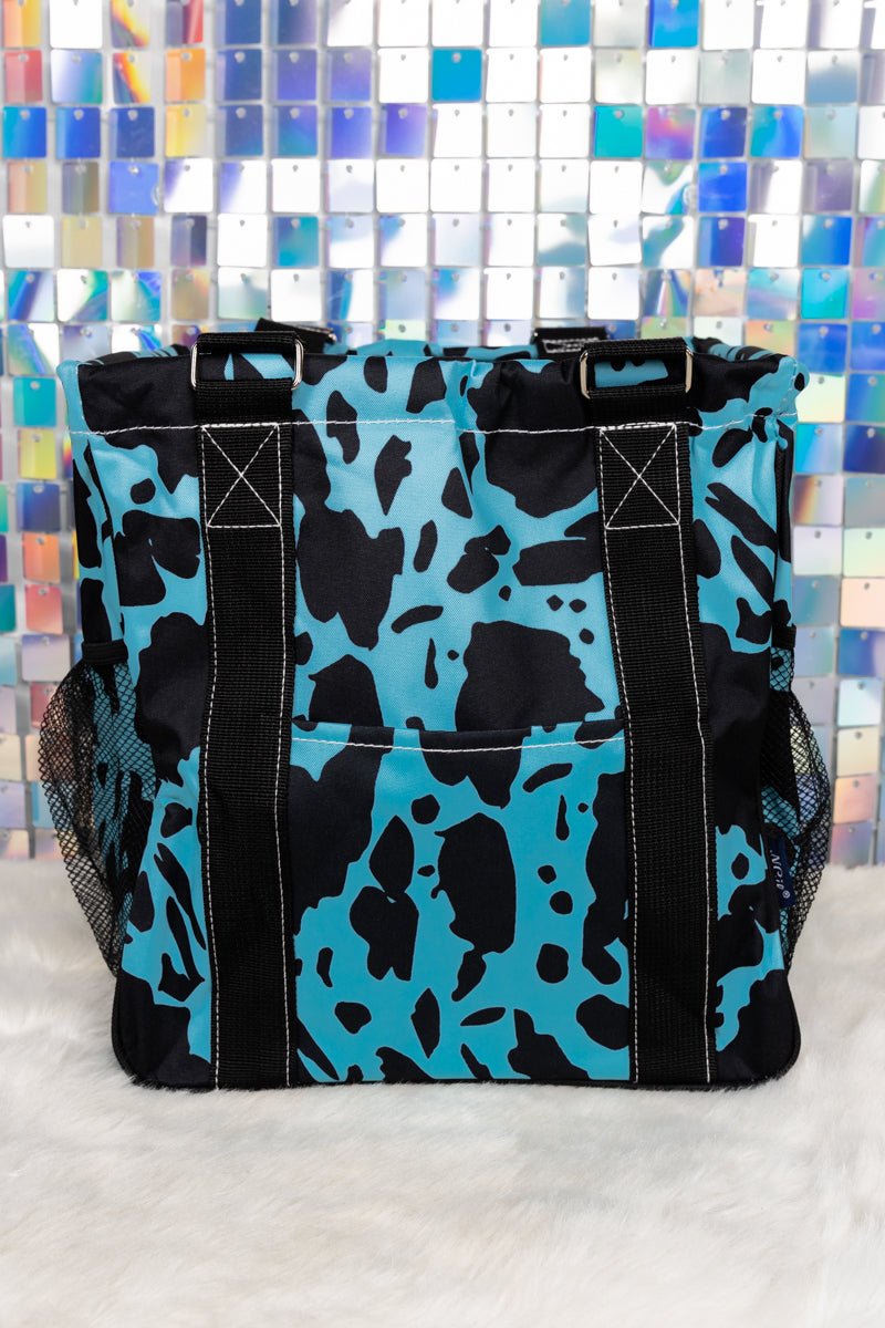 NGIL Turquoise Milkin' It Mini Collapsible Haul-It-All Basket with Mesh Pockets - Wholesale Accessory Market