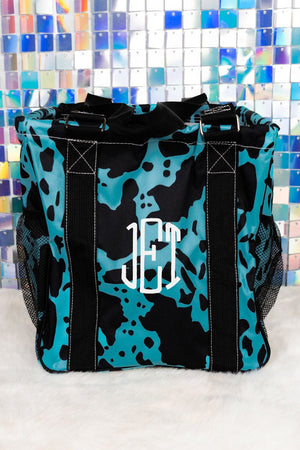 NGIL Turquoise Milkin' It Mini Collapsible Haul-It-All Basket with Mesh Pockets - Wholesale Accessory Market