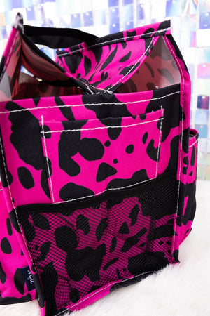NGIL Hot Pink Milkin' It Utility Tote with Black Trim - Wholesale Accessory Market