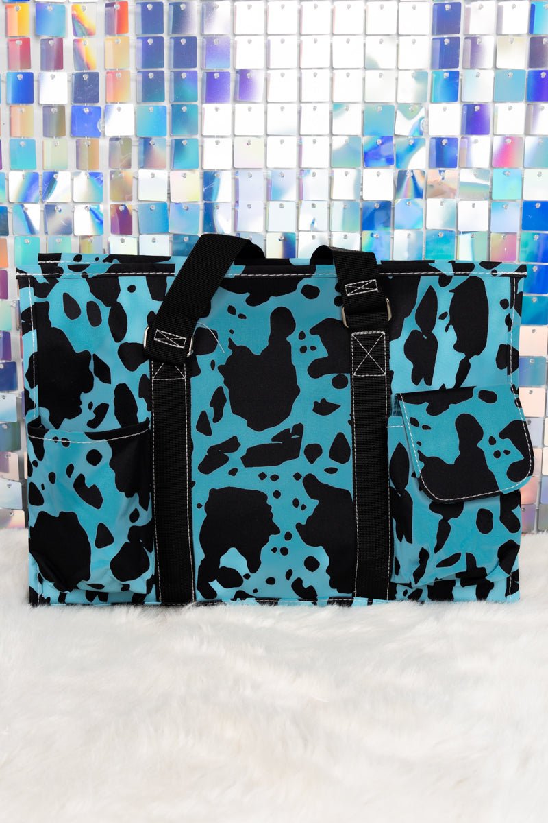 NGIL Turquoise Milkin' It Utility Tote with Black Trim - Wholesale Accessory Market