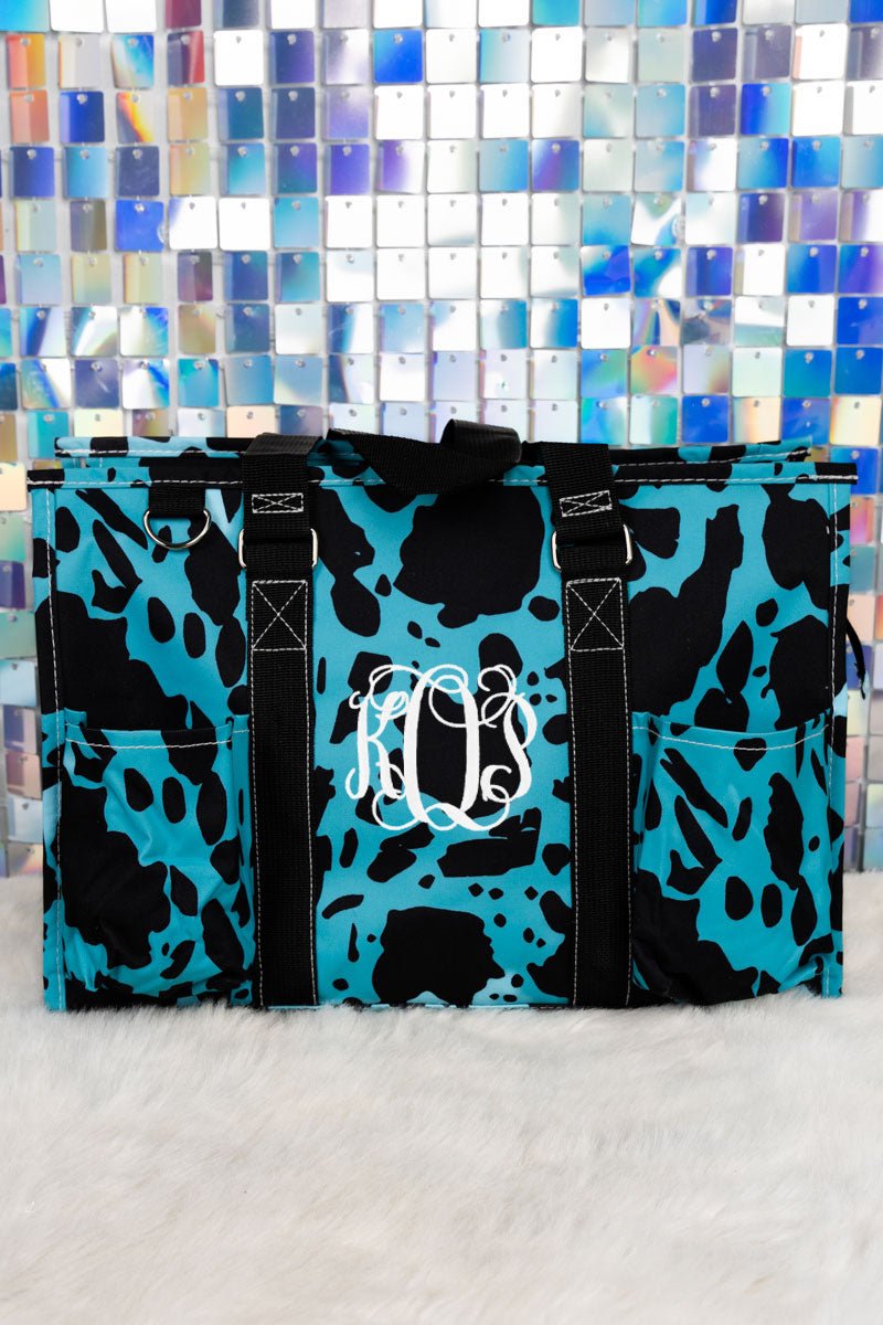 NGIL Turquoise Milkin' It Utility Tote with Black Trim - Wholesale Accessory Market