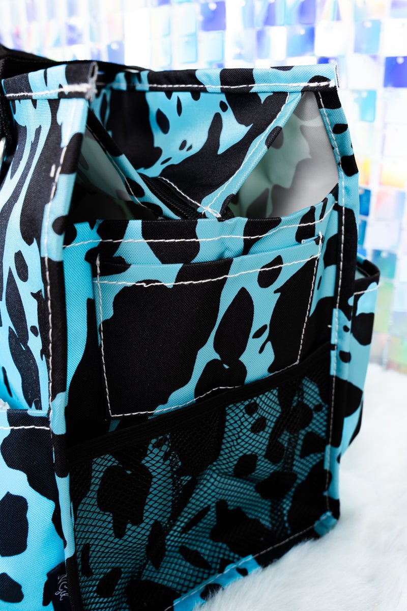 NGIL Turquoise Milkin' It Utility Tote with Black Trim - Wholesale Accessory Market